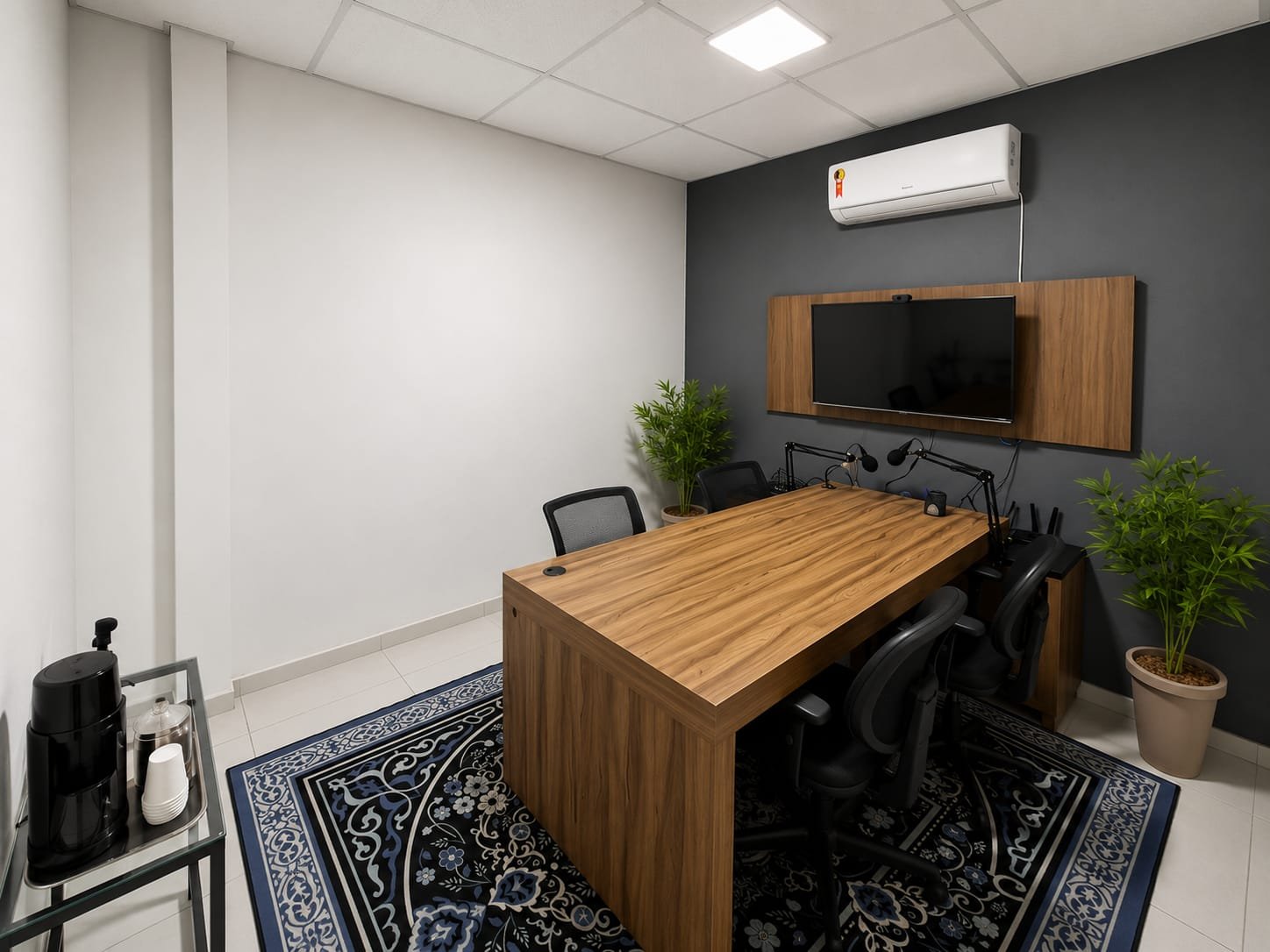 Sala de reunião equipada